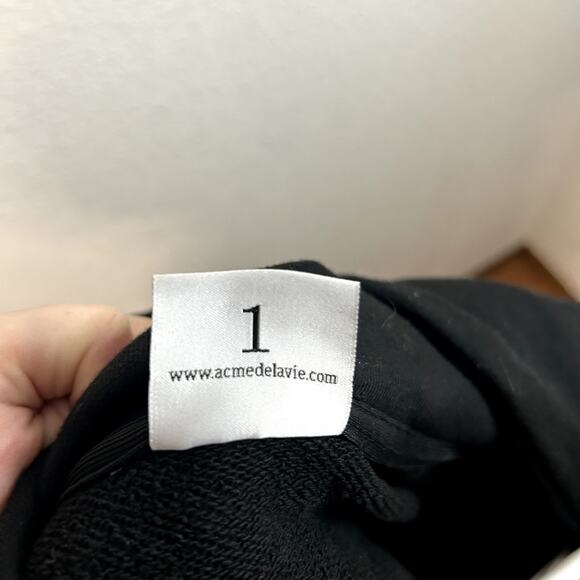 Acmé de la vie ADLV BABY FACE HOODIE BLACK DONUT Size 1 Unisex Black - Picture 12 of 14